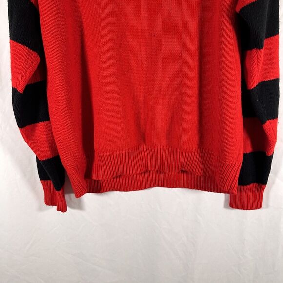 Vintage Mickey Mouse Women's XL Red Knit Crew Neck Long Sleeve Pullover - Picture 9 of 9